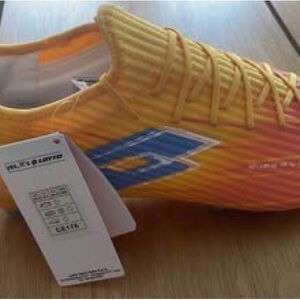 Lotto Solista 200 Superleggera Soccer Cleats US 10.5 Orange Yellow New